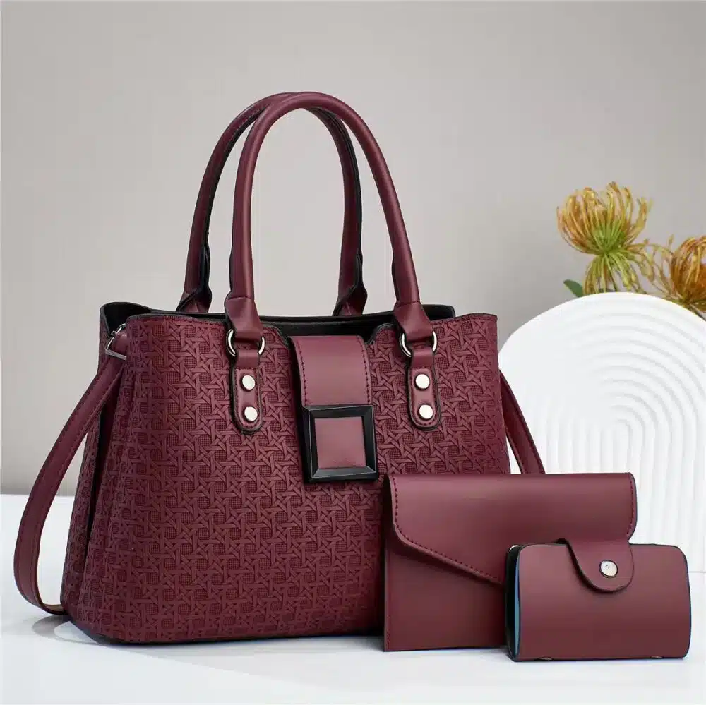 Luxury Handbag with double purse - Image 2