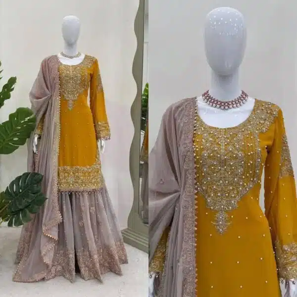 Elegant Sharara Dress